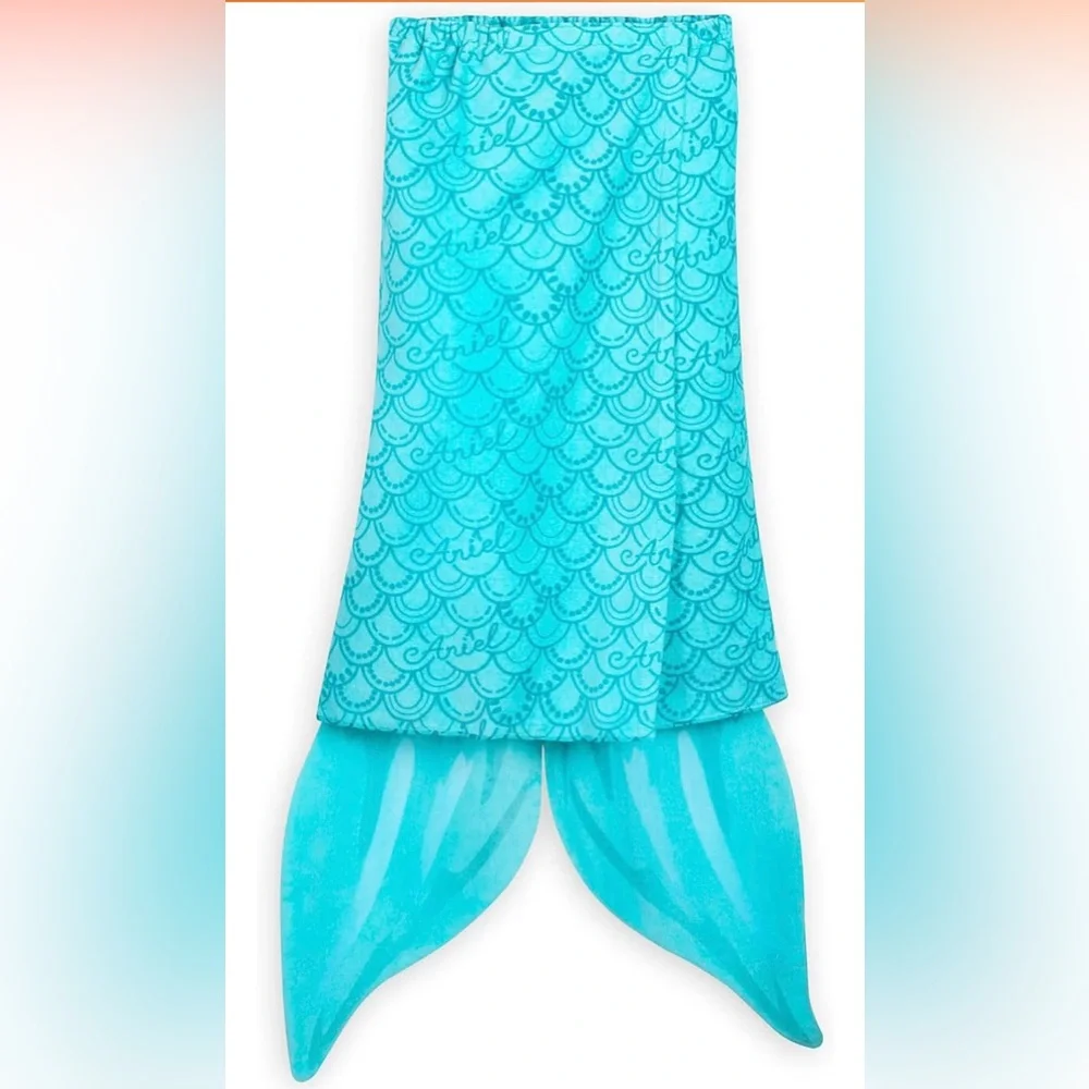 Disney Little Mermaid Ariel Mermaid Tail Fins Deluxe Beach Towel 30